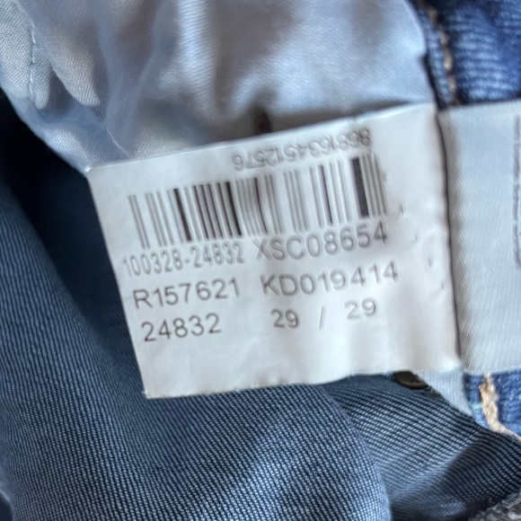 Mavi Tess Lace-Up Skinny Jeans High Rise Indigo Dark Eyelet 29 - Picture 12 of 12